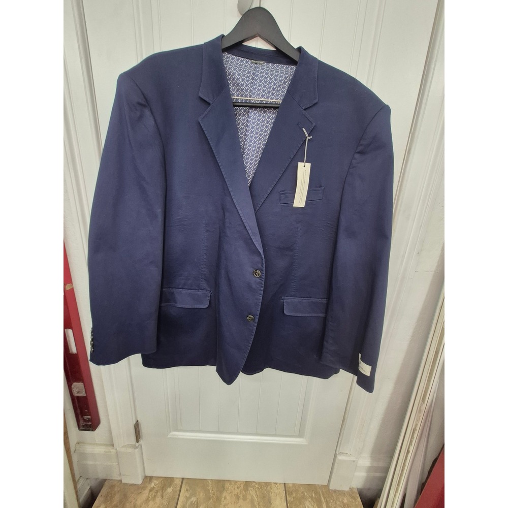 Oak Hill Navy Blue Blazer‎ Jacket 3XLT Menswear Business Casual